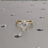 1.50 CT Oval CVD Diamond Solitaire Engagement Ring