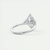 2.5 Ct Marquise Cut Moissanite Three Stone Diamond Engagement Ring