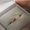 1.5-3.0 CT Elongated Cushion CVD Diamond Solitaire Engagement Ring