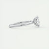 2.0 Ct Oval Floral Solitaire Moissanite Diamond Engagement Ring