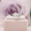 1.75ct Oval Cut Moissanite Solitaire 14K Gold Engagement Ring
