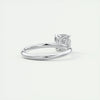 2.0 Ct Cushion Solitaire Moissanite  Diamond  Engagement Ring