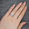 1.50CT Vintage Oval Cut Moissanite Halo Engagement Ring