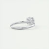 2.18 Ct Round Floral Solitaire Diamond Engagement Ring