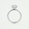 2.5 Ct Princess solitaire with Hidden Halo Moissanite Diamond Engagement Ring