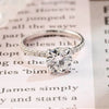 1.0-3.0 CT Round CVD Diamond Hidden Halo Pave Setting Engagement Ring