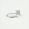 2.4 Ct  Princess Cut Moissanite Solitaire Diamond Engagement Ring