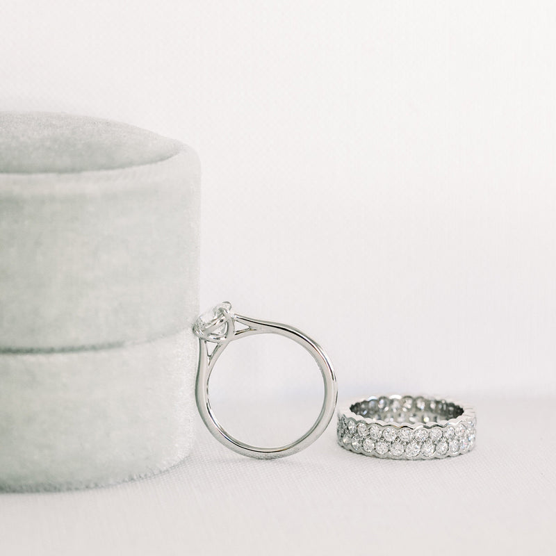 2.75ct Round Brilliant Cut Moissanite Solitaire Engagement Ring