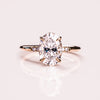 1.72-3.72 CT Oval  CVD Diamond Hidden Halo Engagement Ring