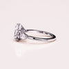 1.09 - 3.09 CT Pear F/VS2 CVD Diamond Three Stone Style Engagement Ring