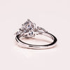 1.09 - 3.09 CT Pear F/VS2 CVD Diamond Three Stone Style Engagement Ring