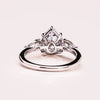 1.09 - 3.09 CT Pear F/VS2 CVD Diamond Three Stone Style Engagement Ring