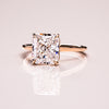 1.51 - 3.51 CT Radiant CVD Diamond Hidden Halo Engagement Ring