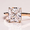 1.51 - 3.51 CT Radiant CVD Diamond Hidden Halo Engagement Ring