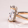 1.51 - 3.51 CT Radiant CVD Diamond Hidden Halo Engagement Ring