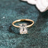 1.0-3.0 CT Radiant Cut  CVD Diamond Solitaire Engagement Ring