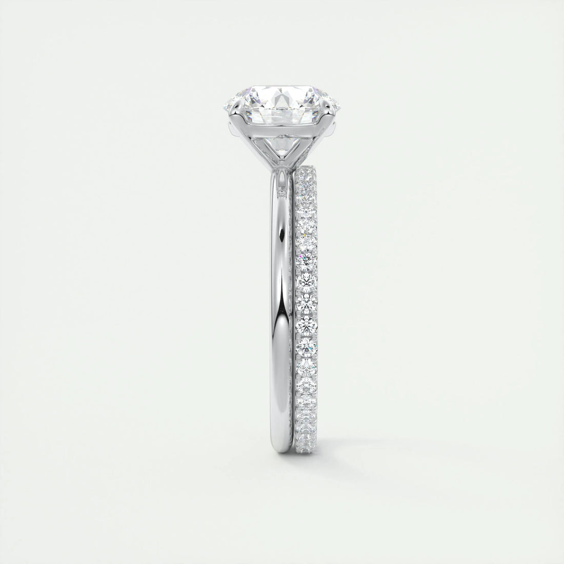 1.75 Ct Round Cut Moissanite Solitaire Diamond Engagement Ring