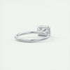 2.0 Ct  Emerald Cut Moissanite Solitaire Diamond Engagement Ring