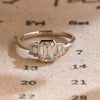 1.0-3.0 CT Emerald E/VS1 CVD Diamond Five Stone Style Engagement Ring