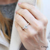 1.75ct Emerald Cut Moissanite Solitaire Engagement Ring