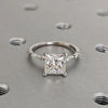 1.0-3.0 CT Princess CVD Diamond Dainty Engagement Ring
