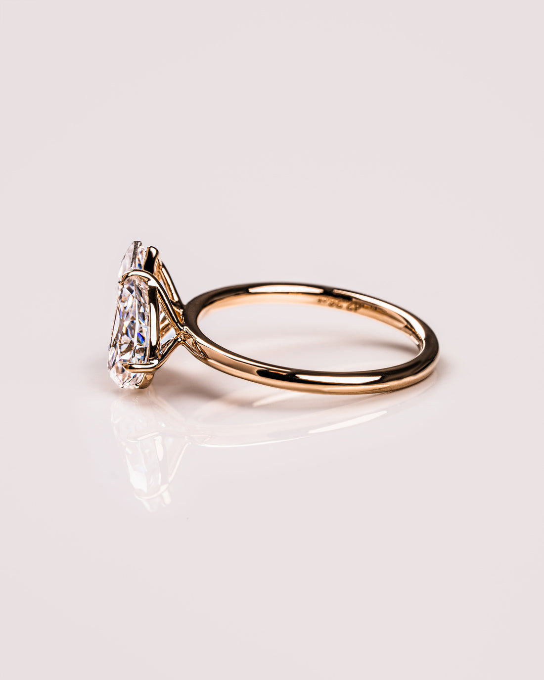 2.50 TCW Marquise & Pear E/VS2 CVD Diamond Two Stone Engagement Ring