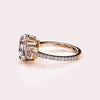 1.50 - 3.0 CT Oval  CVD Diamond Three Stone Style Engagement Ring
