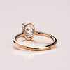 2.0  - 3.74 CT Oval  CVD Diamond Hidden Halo Engagement Ring