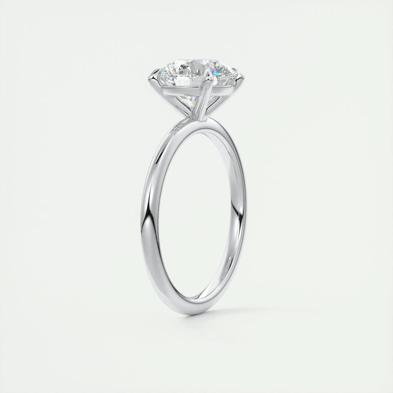 1.75 Ct Round Cut Moissanite Solitaire Diamond Engagement Ring
