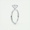 2.15 Ct Round Solitaire Flush Stacking Moissanite Diamond Engagement Ring