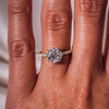 1.50 - 2.50 CT Round CVD Diamond Hidden Halo Engagement Ring