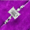 1.50-3.50  CT Emerald CVD Diamond Dainty Engagement Ring