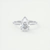 2.2 Ct Solitaire Pear Cut Moissanite Diamond Engagement Ring
