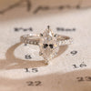 1.0 - 3.0 CT Marquise CVD Diamond Hidden Halo Pave Setting Engagement Ring