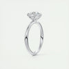 2.18 Ct Round Floral Solitaire Diamond Engagement Ring