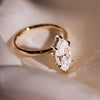 1.56 -3.56 CT Marquise CVD Diamond Hidden Halo Engagement Ring