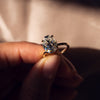 2.50 - 5.18 CT Oval CVD Diamond Solitaire Engagement Ring