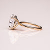 2.50 - 5.18 CT Oval CVD Diamond Solitaire Engagement Ring