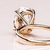 2.50 - 5.18 CT Oval CVD Diamond Solitaire Engagement Ring