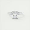 2CT Radiant Cut Moissanite Solitaire Engagement Ring