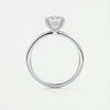 2.0 Ct Cushion Solitaire With Hidden Halo Moissanite Diamond Engagement Ring