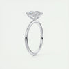 2.0 Ct  Oval Cut  Solitaire Moissanite Diamond  Engagement Ring