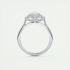 2.5 Ct Marquise Cut Moissanite Three Stone Diamond Engagement Ring