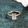 1.0-3.0 CT Radiant Cut CVD diamond Solitaire Engagement Ring