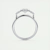 2.0 Ct Pear Bezel Three Stone Moissanite Diamond Engagement Ring