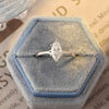 1.0 - 3.0 CT Marquise CVD Diamond Solitaire Engagement Ring