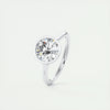2.2 Ct Round Solitaire Bezel Moissanite Diamond Engagement Ring