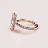 1.09 - 3.09 CT Marquise  CVD Diamond Hidden Halo Pave Setting Engagement Ring