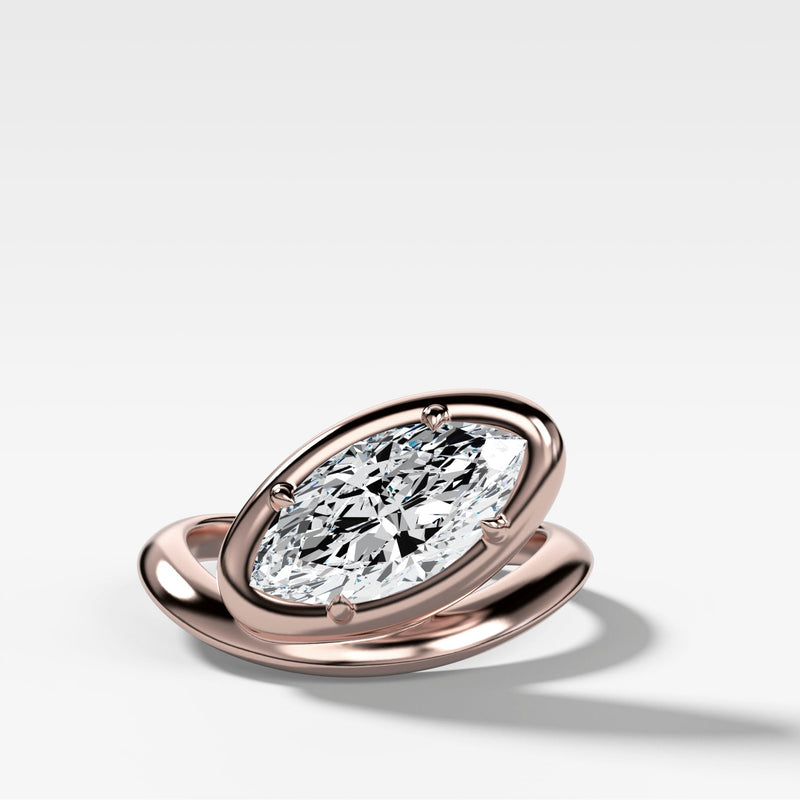 The Ultimate Elongator: Contoured Club Marquise Ring