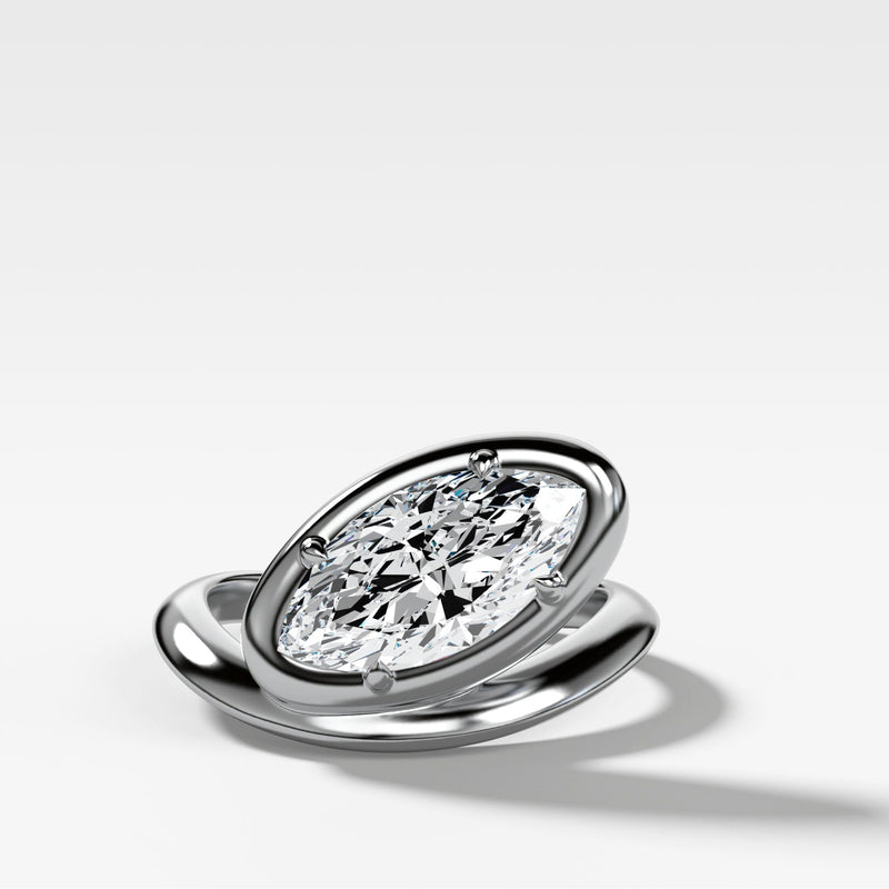 The Ultimate Elongator: Contoured Club Marquise Ring